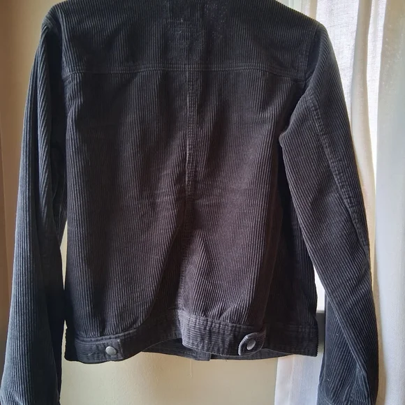 Women's Universal Thread Dark Gray Corduroy Jacket - Picture 2 of 9